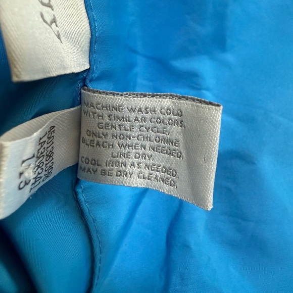 Blue Light Coat with Roll-Up Sleeves and Elastic Waist - Picture 7 of 10